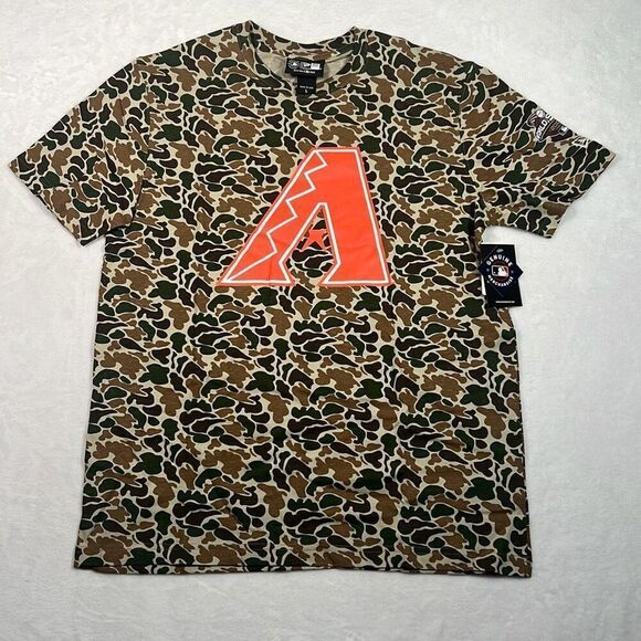 New Era MLB Arizona Diamondbacks‎ Camo Baseball T-Shirt- Men Large-NWT - Picture 1 of 5